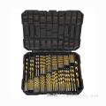 Titanium Drill Bit Kit ditetapkan untuk logam